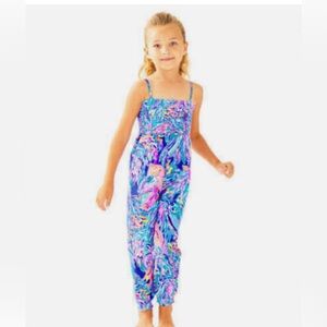 Lilly Pulitzer Jemma Jumpsuit Girls Size Large NWT